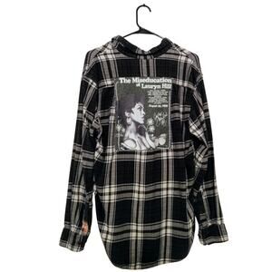 The Miseducation of Lauryn Hill One of A Kind Upcycled Flannel Hand Sewn SZ L
